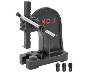 VEVOR Pressa a pergolato, Pressa per pergolato manuale da 1 tonnellata, Altezza massima 15 cm, Pressa per pergolato manuale da tavolo per carichi pesanti in ghisa, stampaggio, piegatura, allungamento