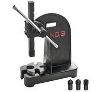 VEVOR Pressa a perno, Pressa per perno manuale da 3 tonnellate, Altezza massima 12,2", Pressa per perno da tavolo manuale per carichi pesanti in ghisa, piegatura, allungamento, formatura