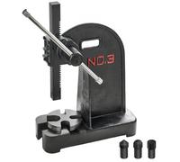 VEVOR Pressa a perno, Pressa per perno manuale da 3 tonnellate, Altezza massima 31 cm, Pressa per perno da tavolo manuale per carichi pesanti in ghisa, piegatura, allungamento, formatura