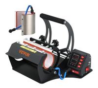 VEVOR Pressa di Calore della Tazza, 500 W Macchina della Pressa di Calore a Trasferimento Termico Nero in Gel di Silice e Ferro, Può Trasferire Immagini Colorate su Tazze in Ceramica, Tazze da Caffè