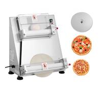 VEVOR Pressa Elettrica per Pizza, Piastra per Pressa per Pasticceria 355,6 mm,390 W, Acciaio Inox, Macchina Formatrice con Spessore Regolabile e Coperchio per Pressa per Pasta, 260 Pezzi/Ora