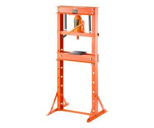 VEVOR Pressa Idraulica Manuale da Officina, Pressa da Officina Martinetto Telaio a H 20 T con Piastra di Pressatura Supporto Triangolare, Pressa Idraulica Stabile Regolabile per Pavimento da Garage