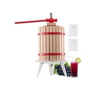 VEVOR Pressa Manuale per Vino di Frutta Cesto in Legno Massello 18L con 8 Blocchi, Spremiagrumi Manuale per Bevande Alcoliche Pressa per Sidro, Mela, UVA, Tintura, Miele, Olio d'Oliva Cucina, Casa