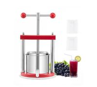 VEVOR Pressa Manuale per Vino di Frutta Cesto in Acciaio Inox 1,65L con Manico, Spremiagrumi Manuale per Bevande Alcoliche Pressa per Sidro, Mela, Uva, Tintura, Miele, Olio d'Oliva Cucina, Casa