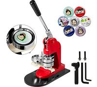 VEVOR Pressa per Badge 44 mm Macchina per Bottoni 1000 Pezzi Macchina per Punzonatrice con Impugnatura Intuitiva per la Produzione di Badge Macchina per Creare Badge con 1000 Spillette