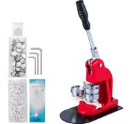 VEVOR Pressa per Badge, Dimensione 44 mm Peso 29,4 Libbre Macchina per Bottoni 1000 Pezzi Macchina per Punzonatrice con Impugnatura Intuitiva per Spille, Cravatte, Portachiavi, Apribottiglie, ecc.