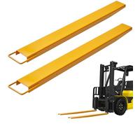 VEVOR Forche per Pallet Lunghezza 1520 mm Capacità Carico max. 1815 Tonnellate, Coppia di Forche per Movimentazione Carico da Benne Trattori Minipala Escavatori in Acciaio, Forche Compatibili 106mm