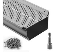 VEVOR Protezione Parafoglie per Grondaie Larghezza 152mm Lunghezza 63,4m 52Pezzi