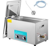 VEVOR Pulitore a Ultrasuoni 22 L Macchina Pulitrice a Ultrasuoni Controllo con Manopola in Acciaio Inossidabile 304, con Temporizzatore Riscaldatore per Gioielli, Orologi, Occhiali, Strumenti Dentali