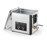 VEVOR Pulitore a Ultrasuoni da 10 L, Macchina Professionale per la Pulizia a Ultrasuoni, con Cestello di Pulizia e Schermo Digitale, in Acciaio Inox da 180 W e 40 kHz per Orologi, Rasoi, Gioielli