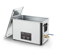 VEVOR Pulitore a Ultrasuoni da 30 L, Macchina Professionale per la Pulizia a Ultrasuoni, con Cestello di Pulizia e Schermo Digitale, in Acciaio Inossidabile da 480 W e 40 kHz per Parti, Carburatori