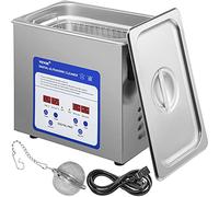 VEVOR Pulitore A Ultrasuoni Display Digitale, 3L Lavatrice Ultrasuoni, 220V/50Hz Professionale Pulitore a Ultrasuoni con Funzione di Riscaldamento, 40KHZ per Pulizia di Gioielli, Occhiali, Orologi