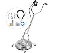 VEVOR Pulitore a Vapore per Pavimento Dispositivo Diametro 18 Pollici, Spazzatrice Mop da Terra Lunga con Ruote a 360 Gradi, Pulitore a Vapore Elettrico da Pavimento con Scopa 4000 PSI con Accessori