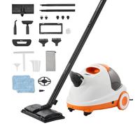 VEVOR Pulitore a Vapore, Potente Vaporizzatore Multiuso con 23 Accessori, Pulizia a Vapore con Cavo di Alimentazione Extra Lungo, Serbatoio 2,5 L e Maniglia Portatile, per Fughe Piastrelle Pavimenti