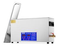VEVOR Pulitore ad Ultrasuoni 10L Dispositivo per Pulizia Ultrasuoni Macchina per Pulizia ad Ultrasuoni da 300W con Timer Riscaldatore, Pulitore Digitale da 40 kHz con Cestello per Parti Gioielli