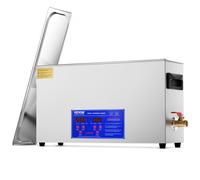 VEVOR Pulitore ad Ultrasuoni 10L Dispositivo per Pulizia Ultrasuoni Macchina per Pulizia ad Ultrasuoni da 300W con Timer Riscaldatore, Pulitore Digitale da 40 kHz con Cestello per Parti Gioielli