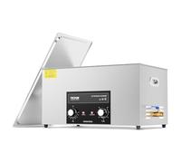 VEVOR Pulitore ad Ultrasuoni 22L con Timer Riscaldante Cestello, Macchina Digitale a Cavitazione Sonica, Pulitrice Ultrasuoni 480 W per Strumenti di Orologi, Occhiali, Monete, Utensili Metallici