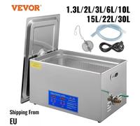 VEVOR Pulitore ad ultrasuoni Pulitore ad ultrasuoni Macchina per la pulizia ad ultrasuoni 1.3-30L Lavatrice portatile Elettrodomestico 10L