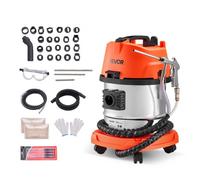 VEVOR Pulitore per Sistema di Alimentazione da 13 Litri e 1200 W, Macchina per Sabbiatura Fisica su Carrello per la Pulizia del Collettore di Aspirazione e delle Valvole, con 23 Adattatori