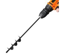 VEVOR Punta da Trapano a Coclea per Piantagione, Punta da Trapano a Spirale Ø40 x 420 mm, Compatibile con Trapani con Attacco da 10 mm, Accessori per Perforazione da Giardino Cortile