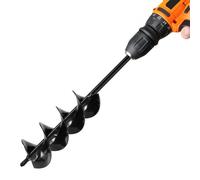 VEVOR Punta da Trapano a Coclea per Piantagione, Punta da Trapano a Spirale Ø80 x 410 mm, Compatibile con Trapani con Attacco da 10 mm, Accessori per Perforazione da Giardino Cortile
