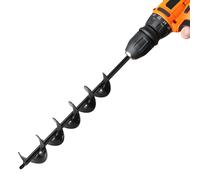 VEVOR Punta da Trapano a Spirale Ø80 x 600 mm per Perforazione da Giardino