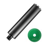 VEVOR Punta per carotaggio, Punta per carotaggio a umido da 108 mm, Profondità di foratura 355 mm Filettatura interna da 1-1/4"-7, Saldatura laser, Punta per carotaggio a umido per mattoni