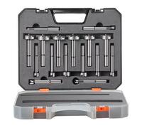 VEVOR Punte Forstner 16 Pezzi Set Punte per Sagomare Ø 6-41 mm Lunghezza 60 mm, Set Punte Forstner in Valigetta in Acciaio al Carbonio HRC48-51 Accessorio per Trapano Foratura per Legno Carpenteria