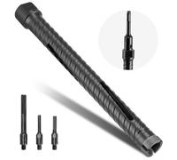 VEVOR Punte per Muratura Diametro 25 mm, Profondità di Foratura 241 mm, Filettatura Interna M16, Punta Carotatrice Diamantata a Secco con 3 Adattatori, Chiave Esagonale per Cemento Armato