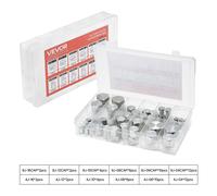 VEVOR Raccordi Idraulici JIC 37° Kit Tappo e Tappo per Tubo Idraulico 72 Pezzi