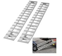 VEVOR Rampa di Carico in Alluminio 2 Pezzi 240 x 38 cm, Rampa di Accesso con capacità Carico 2721,6 kg Portatile, per Moto, Fuoristrada, Rimorchio, ATV, UTV, Trattore, Rampa per Trasporto 2 Pezzi