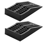 VEVOR Rampa di Carico per Auto, 2 Pezzi Altezza di Sollevamento 66 mm Rampa per Sollevamento per Auto da Officina, Cambio Olio e Riparazione di Camion, Ogni Pezzo Carico 2268 kg, Nero