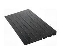 VEVOR Rampa di Soglia in Gomma, Porta con Rampa di Soglia di Aumento da 4", Copertura del Cavo a 3 Canali Rampa di Soglia in Gomma Solida, Ingresso Angolato in Gomma Capacità Carico 2200 libbre