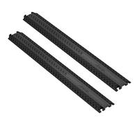 VEVOR Rampa Passacavo 4x1,3cm per Protezione Cavi Modulare Canale in TPR 2 Pezzi