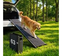 VEVOR Rampa per Cani per Auto 160 x 43,2 cm Rampe Pieghevoli con Superficie in T