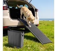 VEVOR Rampa per Cani per Auto 160 x 43,2 cm, Rampe Pieghevoli con Superficie in Tessuto Oxford Antiscivolo per Animali Domestici di Taglia Media e Grande Fino a 113 kg, per SUV e Camion