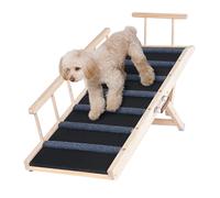 VEVOR Rampa per Cani Pieghevole 120 cm Altezza Regolabile 35-70 cm per Casa Auto