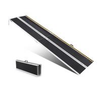 VEVOR Rampa sedia a rotelle pieghevole con soglia in alluminio portatile 363 kg