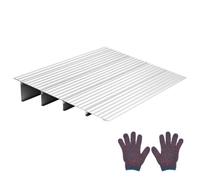 VEVOR Rampa per Soglia Porta Rampa per Soglia Modulare Regolabile Rampa Carico 5,45 kg per Soglia in Lega di Alluminio, Rampe per Disabili per Gradini Domestici per Scooter Sedie Elettriche