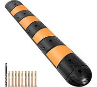 VEVOR Rampa Rallentatore in Gomma a Canale per Strada Vialetto, Rampa Rallentatore Modulare Lunghezza 185cm Carico max. 9980 kg, per Garage, Asfalto, Cemento, Vialetto