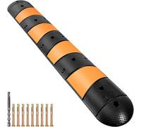 VEVOR Rampa Rallentatore in Gomma a Canale per Strada Vialetto, Rampa Rallentatore Modulare Lunghezza 185cm Carico max. 9980 kg, per Garage, Asfalto, Cemento, Vialetto