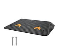 VEVOR Rampa Soglia 90,2 x 53,34 x 8,9 cm Rampa Soglia Porta in Gomma Piena, Capacità Carico 15 T Rampa per Marciapiede con Canale, Rampa di Accesso, Rampa in Gomma, per Pavimenti Irregolari, Cordoli