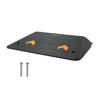 VEVOR Rampa Soglia 90,2 x 53,34 x 8,9 cm Rampa Soglia Porta in Gomma Piena, Capacità Carico 15 T Rampa per Marciapiede con Canale, Rampa di Accesso, Rampa in Gomma, per Pavimenti Irregolari, Cordoli