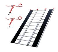 VEVOR Rampe in Alluminio Pieghevoli 216x137,5 cm, Rampa di Carico capacità 680,4kg, Rampa di Accesso per Moto, Fuoristrada, Rimorchio, ATV, UTV, Trattore, 3 Pezzi, Rampa 3 Pezzi per Trasporto