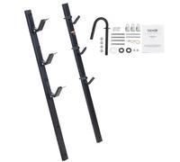 VEVOR Rastrelliera per Decespugliatore, Rastrelliera per Trimmer da 3 Posti, Rastrelliera per Rimorchio Supporto per Rifiniture con Blocco Lega di Zinco, Montaggio da Parete o su Rimorchio Carico 10kg