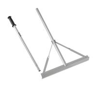 VEVOR Rastrello da Giardino Manico da 1510 mm Testa Larga 508 mm, Grande Livella da Giardino in Alluminio per Impieghi Gravosi, Strumento per Rastrello per Asfalto per Livellamento di Asfalto