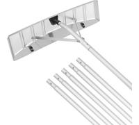 VEVOR Rastrello da Neve per Tetto Pala di Neve Tetti Lunghezza 635 mm, Strumento per Rimozione Neve in Alluminio Manico Antiscivolo Regolabile per Foglie Neve sul Tetto Veicoli Domestici, Pala da Neve