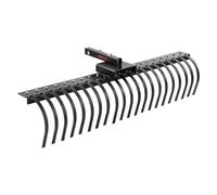 VEVOR Rastrello da Traino per Paesaggistica, Arieggiatore da Traino 1524 mm con 21 Denti a Spirale in Acciaio, Rastrello Arieggiatore Traino, Rastrello Sarchiatore per Prato Foglie Aghi Pino Erba