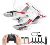 VEVOR RC Aereo, 2,4 GHz Aereo Telecomandato, 3 Canali con 6-Asse Giroscopico Stabilizzatore, Pronto a Volare Allenatore Aereo Giocattolo 2 Batterie, Facile Volare RC Aliante per Adulti Bambini Ragazzi