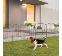 VEVOR Recinto da Giardino Cortile in Metallo 10 Barriera 61x33 cm Senza Scavare